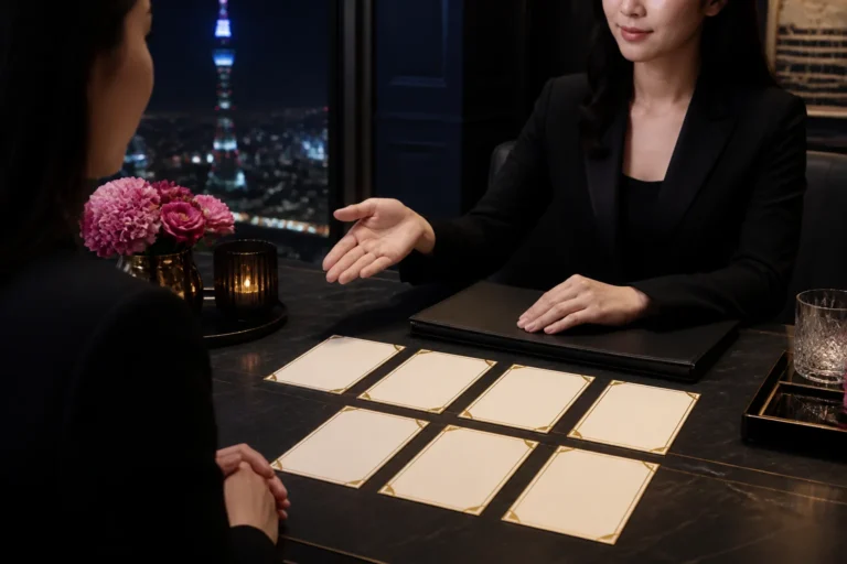 亞洲女性進行娛樂職缺諮詢面談